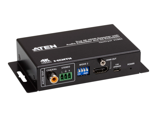 Aten | True 4K HDMI Repeater with Audio Embedder and De-Embedder | VC882