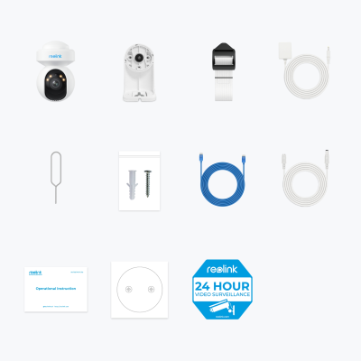 Reolink | Smart WiFi Camera with Motion Spotlights | E Series E540 | PTZ | 5 MP | 2.8-8 / F1.6 | IP65 | H.264 | Micro SD, Max. 512 GB