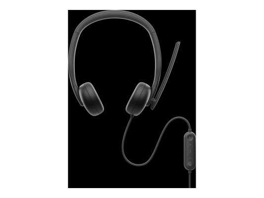 Dell | Headset | WH3024 | Built-in microphone | USB-C, USB-A | Black