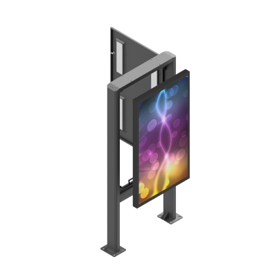 EDBAK | Floor stand | POK101 | 55 " | Maximum weight (capacity) 80 kg | Black