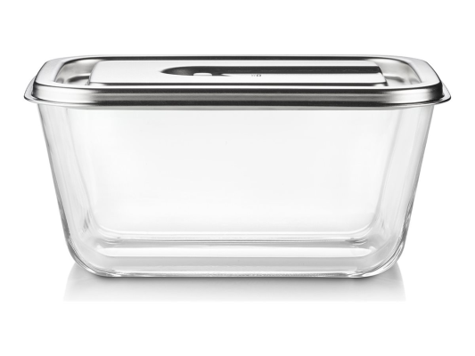 Caso Glass Vacuum Container with Plastic Lid | VacuBoxx Inox XL | Transparent