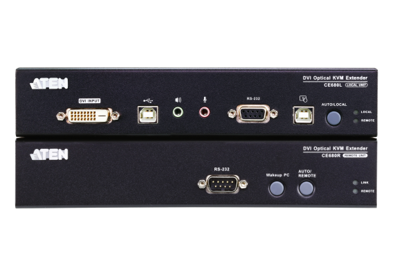 Aten USB DVI Optical KVM Extender | CE680 | 1920 x 1200 at 600m