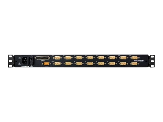 Aten 16-Port PS / 2-USB VGA 17" LCD KVM Switch with Daisy-Chain Port and USB Peripheral Support | CL5716M
