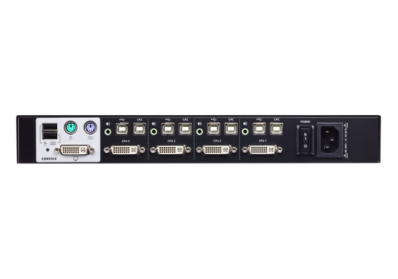 Aten 4-Port USB DVI Secure KVM Switch (PSS PP v3.0 Compliant) | CS1184D