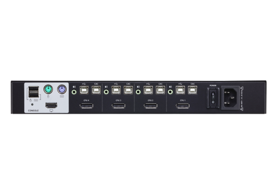Aten 4-Port USB DisplayPort Secure KVM Switch (PSS PP v3.0 Compliant) | CS1184DP