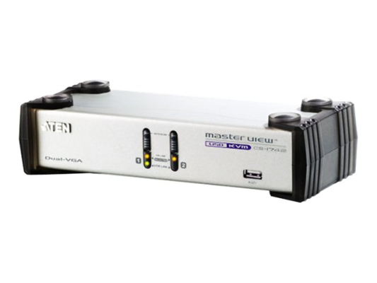 Aten 2-Port USB VGA Dual Display / Audio KVMP Switch | CS1742C