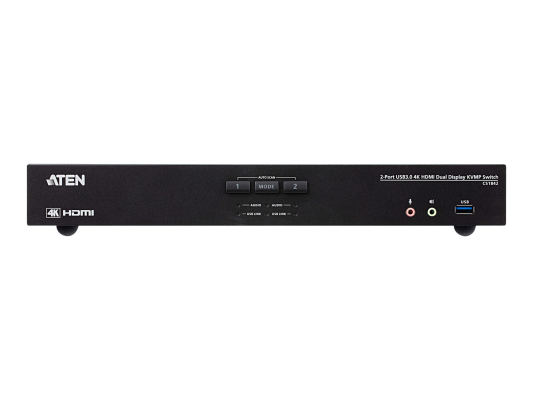 Aten 2-Port USB 3.0 4K HDMI Dual Display KVMP Switch | CS1842