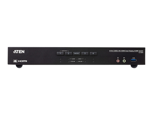 Aten 4-Port USB 3.0 4K HDMI Dual Display KVMP Switch | CS1844