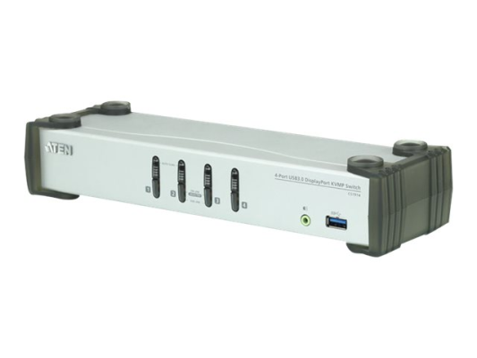 Aten 4-Port USB 3.0 DisplayPort KVMP Switch (Cables included) | CS1914