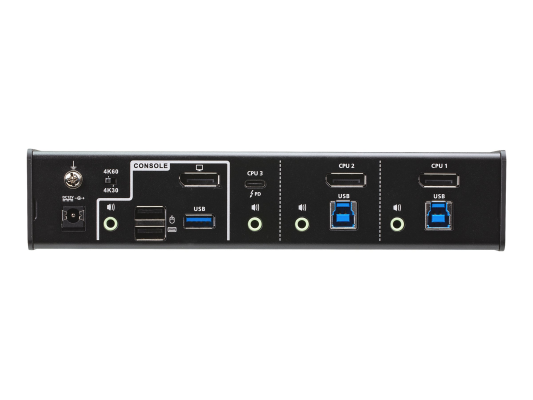 Aten 3-Port USB-C DisplayPort Hybrid KVMP Switch | CS1953