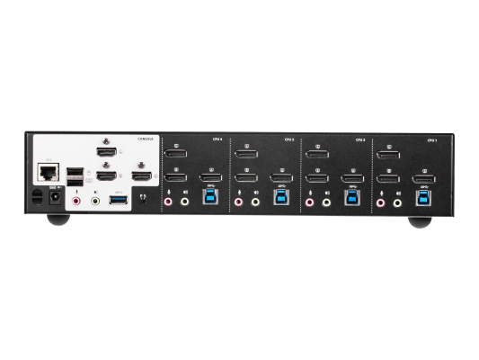 Aten 4-Port USB3.0 4K DisplayPort Triple Display KVMP Switch | CS1964