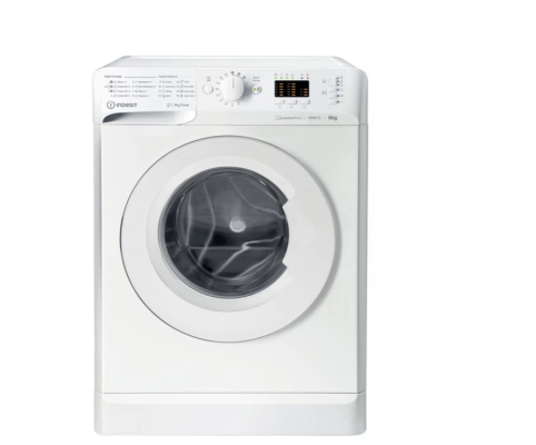 INDESIT | Washing Machine | MTWSA 61294 W EE | Energy efficiency class C | Front loading | Washing capacity 6 kg | 1200 RPM | Depth 42.5 cm | Width 59.5 cm | Display | LED | White