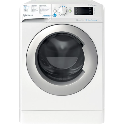 INDESIT | Washing machine with Dryer | BDE 76435 WSV EE | Energy efficiency class B / D | Front loading | Washing capacity 7 kg | 1351 RPM | Depth 54 cm | Width 60 cm | LCD | Drying system | Drying capacity 6 kg | Steam function |