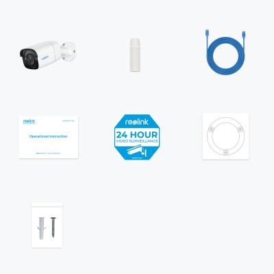 Reolink | Smart PoE IP Camera with Person / Vehicle Detection | P320 | Bullet | 5 MP | 4mm / F2.0 | IP67 | H.264 | Micro SD, Max. 256 GB