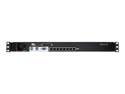 Aten | 8-Port Cat 5 Dual Rail 17" LCD KVM Switch with Daisy-Chain Port | KL1508AM-AXA-AG | 1 x USB Type-A Female