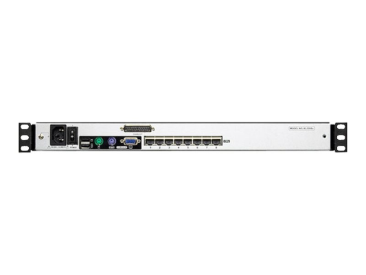 Aten | 8-Port Cat 5 Dual Rail 19" LCD KVM Switch with Daisy-Chain Port | KL1508AN-AXA-AG | 1 x USB Type-A Female