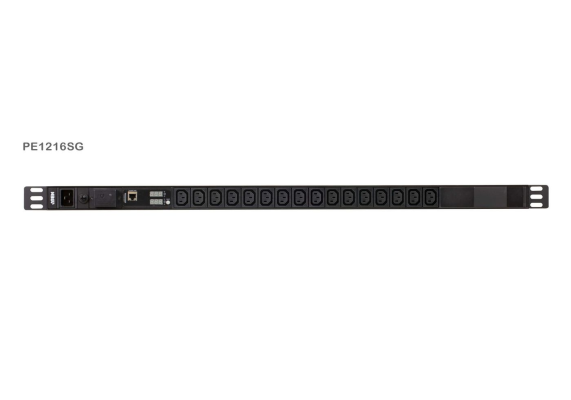 Aten | Basic Metered 0U PDU with Surge Protection (16A, 16 Outlet IEC 320 C13) | PE1216SG