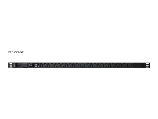 Aten | Basic Metered 0U PDU with Surge Protection (16A, 22 Outlet IEC 320 C13, 2 Outlet IEC 320 C19) | PE1224SG