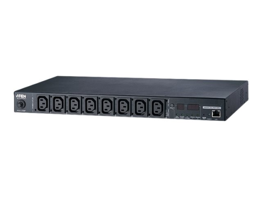 Aten 15A / 10A 8-Outlet 1U Outlet-Metered eco PDU | PE7108G | Black