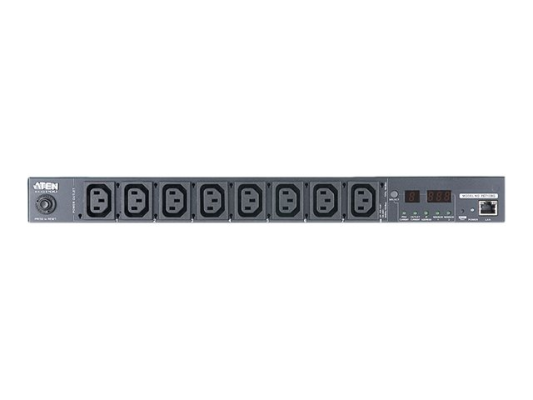 Aten 15A / 10A 8-Outlet 1U Outlet-Metered eco PDU | PE7108G | Black
