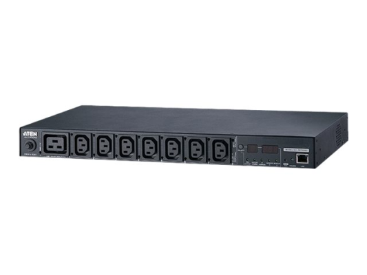 Aten PE7208G-ATA-G 20A / 16A 8-Outlet 1U Outlet-Metered eco PDU | Aten