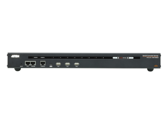 Aten 8-Port Serial Console Server with Dual Power / LAN | SN0108CO