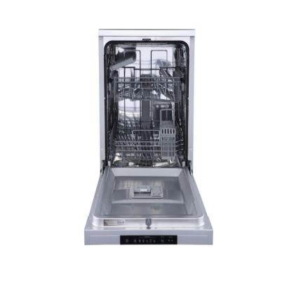 Dishwasher | GS520E15S | Free standing | Width 45 cm | Number of place settings 9 | Number of programs 5 | Energy efficiency class E | Display | AquaStop function | Grey