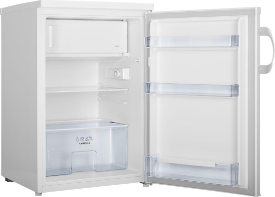 Gorenje | Refrigerator | RB492PW | Energy efficiency class E | Free standing | Larder | Height 84.5 cm | Fridge net capacity 107 L | Freezer net capacity 13 L | 40 dB | White