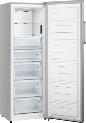 Gorenje | Freezer | FN617EES5 | Energy efficiency class E | Upright | Free standing | Height 172 cm | Total net capacity 240 L | No Frost system | Display | Stainless Steel