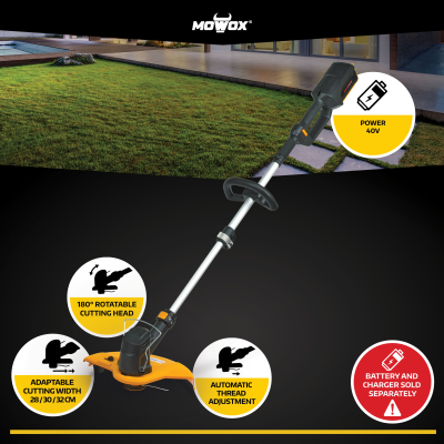 MoWox | Hand Held Battery Grass Trimmer (without battery) | ET 40 Li | Cordless