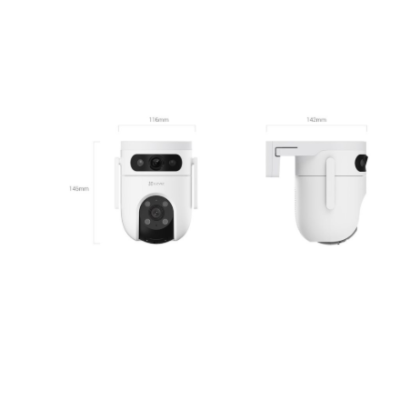 EZVIZ IP Camera CS-H9C (5MP+5MP) 4mm Color night vision,Human / Vehicle detection,Smart tracking iki 8m,Active defense,two way talk, 8xdigital | EZVIZ