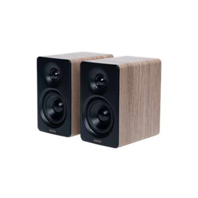 Edifier M60 Compact Desktop 2.0 Speakers, Classic Oak