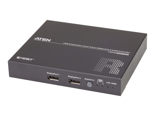 Aten CE924 USB DisplayPort Dual View HDBaseT 2.0 KVM Extender, 4K@100m for Single View | Aten | USB DisplayPort Dual View HDBaseT 2.0 KVM Extender, 4K@100m for Single View | CE924-AT-G