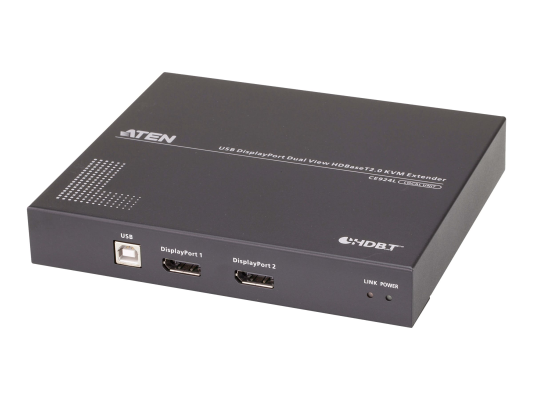 Aten CE924 USB DisplayPort Dual View HDBaseT 2.0 KVM Extender, 4K@100m for Single View | Aten | USB DisplayPort Dual View HDBaseT 2.0 KVM Extender, 4K@100m for Single View | CE924-AT-G