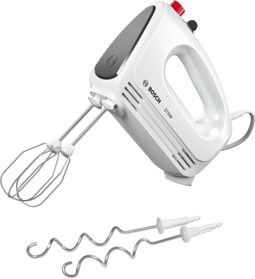 Bosch | Hand Mixer | MFQ22100 CleverMixx | Hand Mixer | 375 W | Number of speeds 4 | Turbo mode | White / Dark Grey