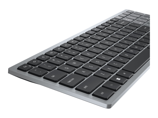 Dell | Keyboard | KB740 | Keyboard | Wireless | Russian | Titan Gray | 2.4 GHz, Bluetooth 5.0 | 506 g