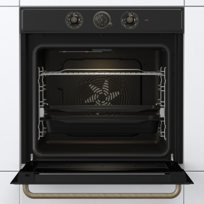 Gorenje | Oven | BOS67371CLB | 77 L | Multifunctional | EcoClean | Mechanical control | Steam function | Height 59.5 cm | Width 59.5 cm | Black