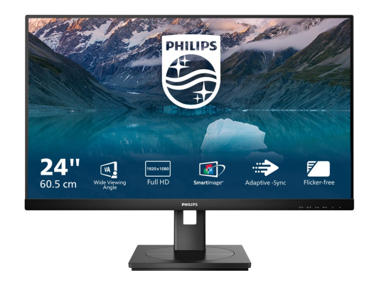 Philips | LCD Monitor | 242S9JML / 00 | 23.8 " | VA | FHD | 16:9 | 75 Hz | 4 ms | 1920 x 1080 | 300 cd / m² | HDMI ports quantity 1