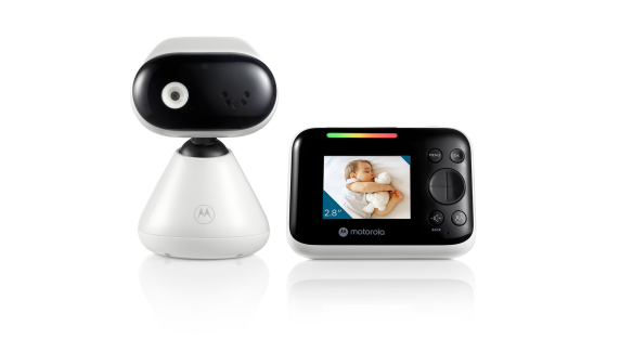Motorola | Video Baby Monitor | PIP1200 2.8" | 2.8" diagonal color screen; 2.4GHz FHSS wireless technology for in-home viewing; Digital zoom; Secure and private connection; LED sound level indicator; Two-way talk; Room temperature monitoring; Infrar