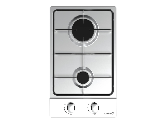 CATA | Hob | GI 3002 X | Gas | Number of burners / cooking zones 2 | Rotary knobs | Stainless steel