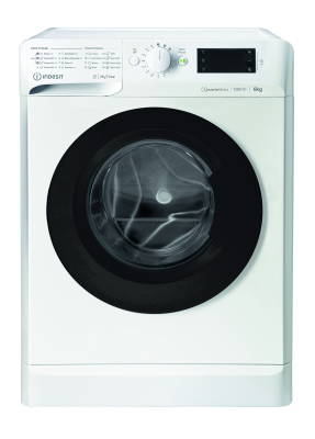 INDESIT | Washing machine | MTWSE 61294 WK EE | Energy efficiency class C | Front loading | Washing capacity 6 kg | 1151 RPM | Depth 42.5 cm | Width 59.5 cm | Display | Big Digit | White