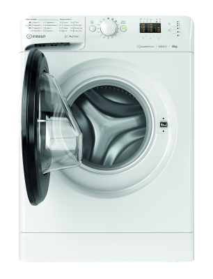 INDESIT | Washing machine | MTWSA 61294 WK EE | Energy efficiency class C | Front loading | Washing capacity 6 kg | 1151 RPM | Depth 42.5 cm | Width 59.5 cm | Display | Big Digit | White
