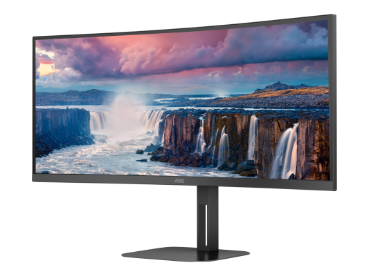 AOC | Curved Monitor | CU34V5C / BK | 34 " | VA | WQHD | 21:9 | 100 Hz | 4 ms | 3440 x 1440 | 300 cd / m² | HDMI ports quantity 1
