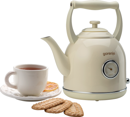 Gorenje | Kettle | K17CLIN | Electric | 2000 W | 1.7 L | Plastic / Metal | 360° rotational base | Ivory