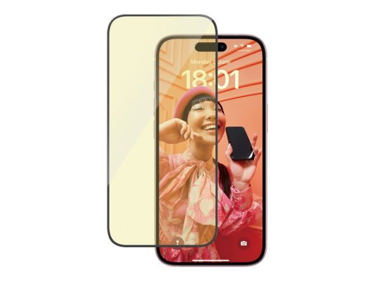 PanzerGlass | Screen protector | Apple | iPhone 15 | Glass | Clear | Ultra-Wide Fit; Easy installation; Fingerprint resistant; Anti-blue light; Anti-reflective; Anti-yellowing | Eyecare