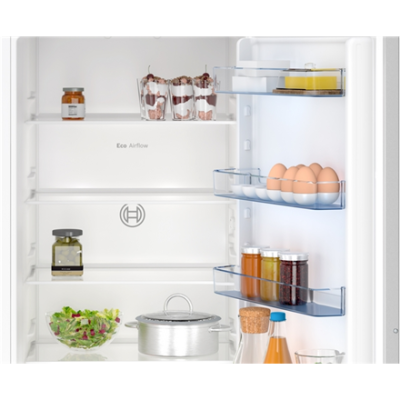 Bosch | Refrigerator | KIN96NSE0 Series 2 | Energy efficiency class E | Built-in | Combi | Height 193.5 cm | No Frost system | Fridge net capacity 215 L | Freezer net capacity 75 L | 34 dB | White