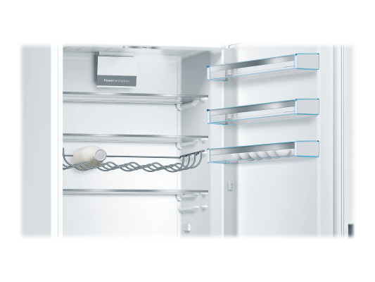 Bosch | Refrigerator | KGE49AWCA | Energy efficiency class C | Free standing | Combi | Height 201 cm | Fridge net capacity 302 L | Freezer net capacity 117 L | 38 dB | White