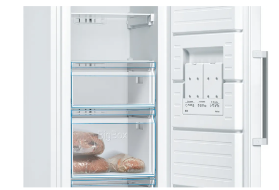 Bosch | Freezer | GSN36CWEP | Energy efficiency class E | Upright | Free standing | Height 186 cm | Total net capacity 242 L | No Frost system | White