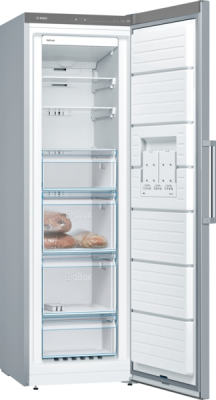 Bosch | Freezer | GSN36VIEP | Energy efficiency class E | Upright | Free standing | Height 186 cm | Total net capacity 242 L | No Frost system | Stainless steel