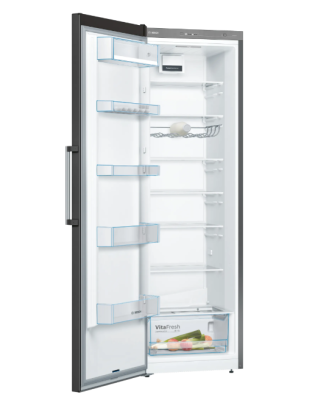 Bosch | Refrigerator | KSV36VXDP | Energy efficiency class D | Free standing | Larder | Height 186 cm | Fridge net capacity 346 L | Display | 39 dB | Black